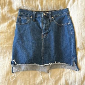 Madewell Jean mini skirt size 26